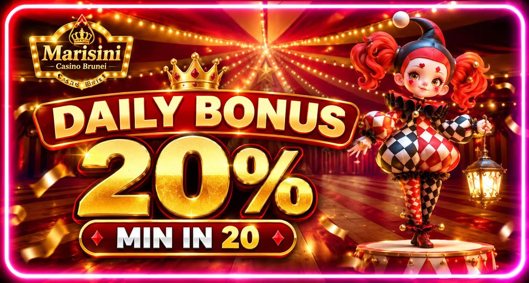 Daily Bonus 20% [Min in 20]